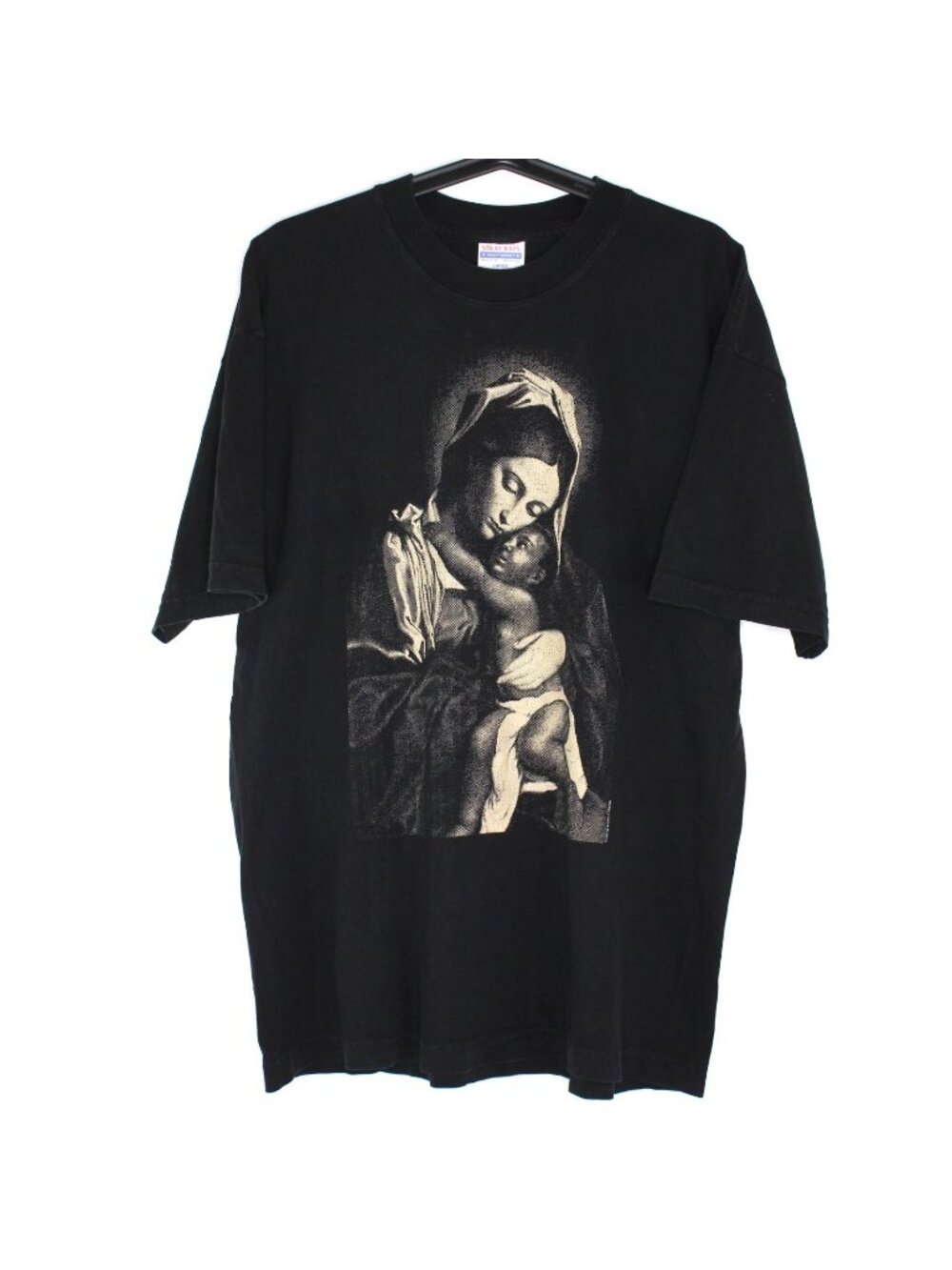 Stray Rats Mens Large Religious Virgin Mary Heavy Weight T-Shirt K771